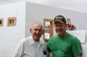 Visitors at the jobsite