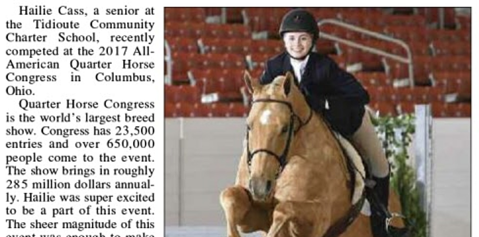 Hailie Cass and Skip Win Reserve Champion Award