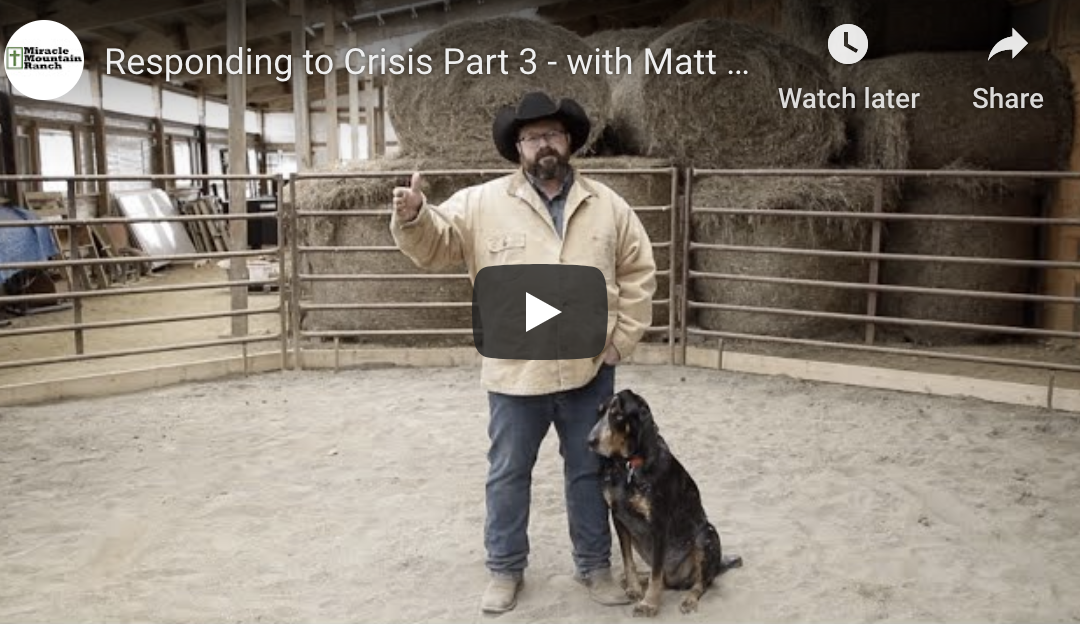 Responding to Crisis Part 3 with Matt Cox
