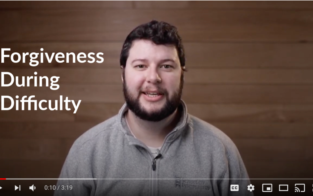 Forgiveness During  Difficulty